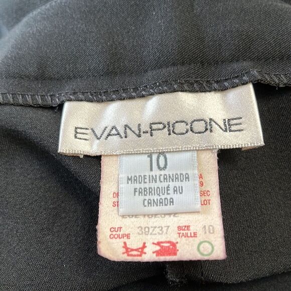 Evan Picone Black Women's Size 10 Black Straight Leg Dress Pants - Picture 9 of 11